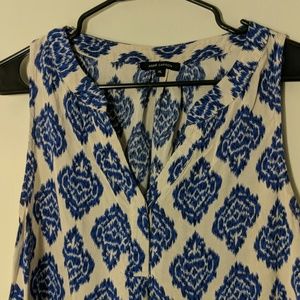 Anne Carson patterned sleeveless blouse